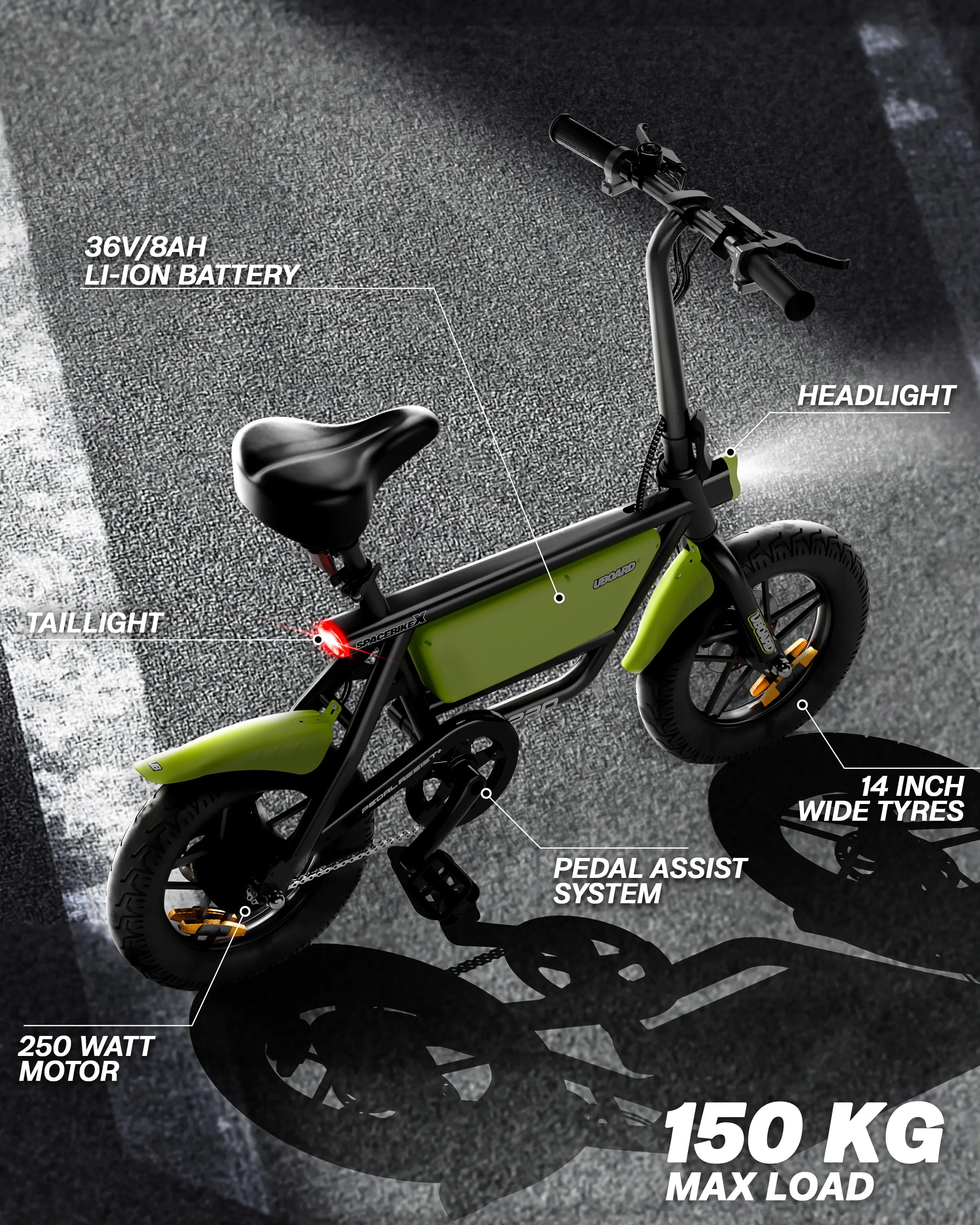 Spacebike X Electric Bike – Uboard India Store